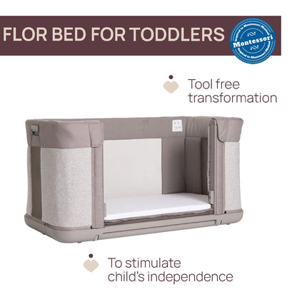 Next2Me Forever Co Sleeping Cot Almond