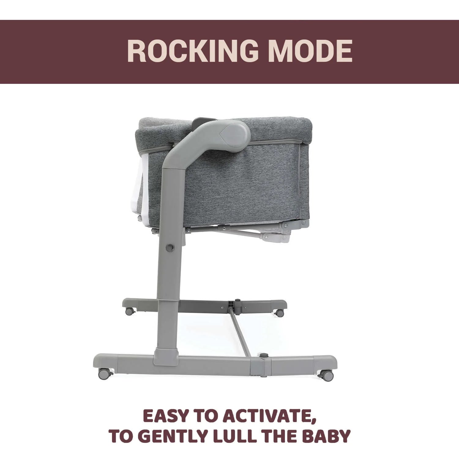 Next2Me Magic Evo Co Sleeping Crib Dark Grey