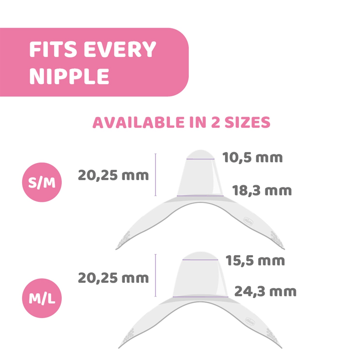 Nipple Shields Silicone  M-L