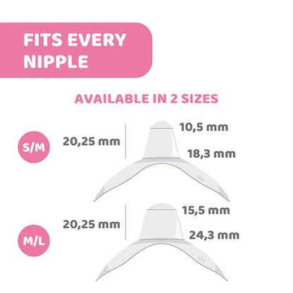 Nipple Shields Silicone  M-L