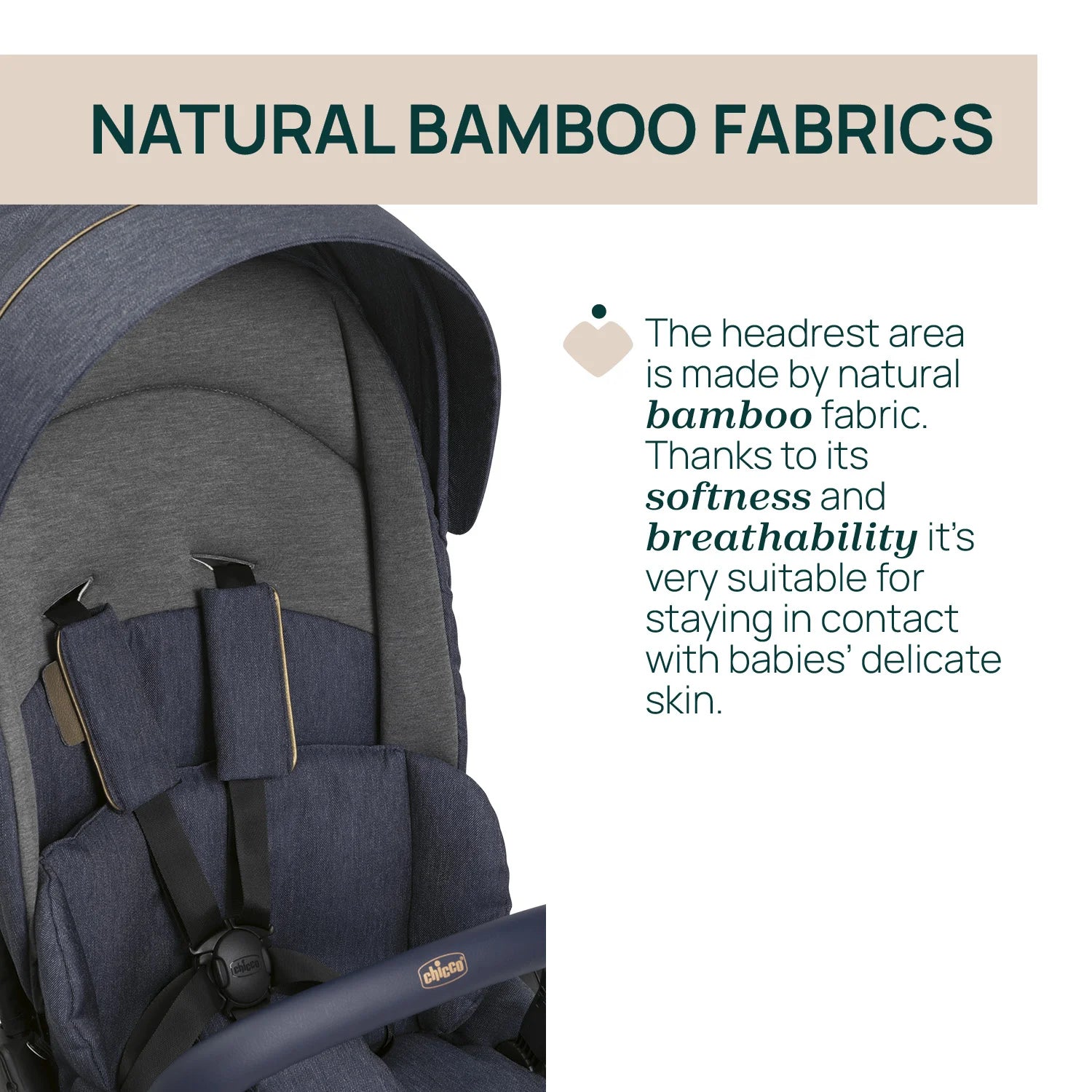 One4Ever Lounge Stroller Denim Shine