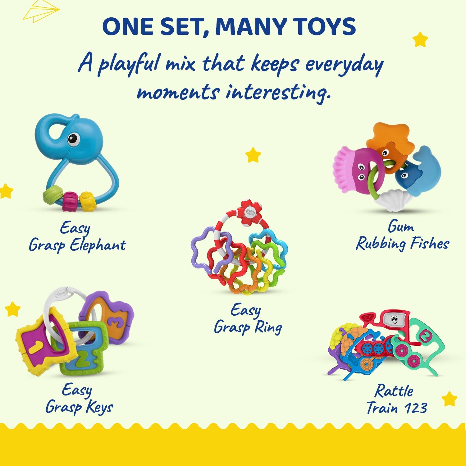 Play &amp; Grow Rattle Gift Set 5 Pcs