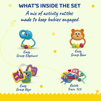 Play Set Rattle Gift Set 4 Pcs