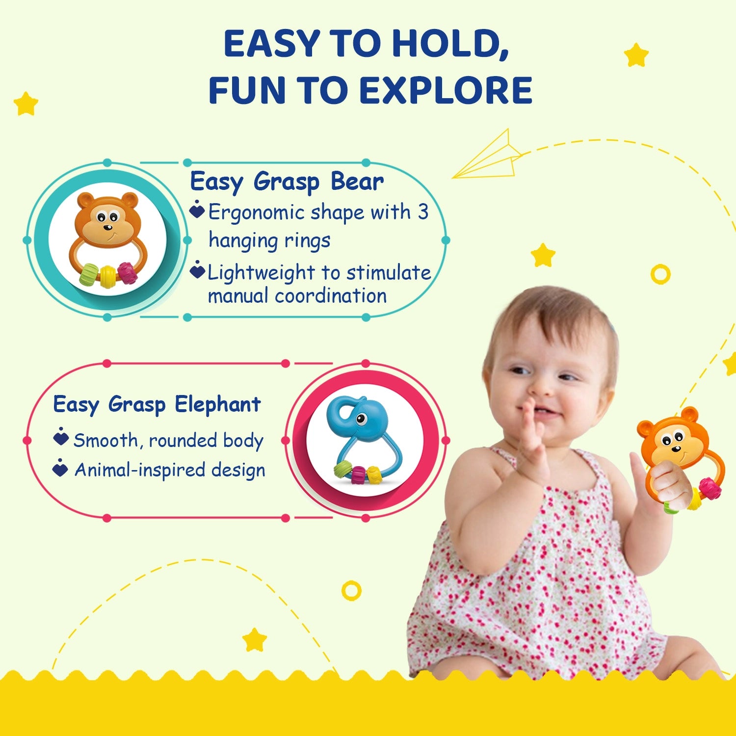 Play Set Rattle Gift Set 4 Pcs