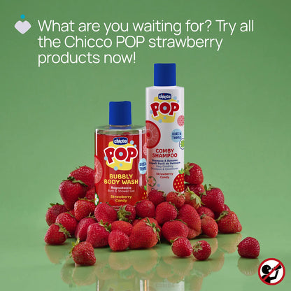 POP Strawberry 2 in 1 Comby Shampoo &amp; Conditioner 250 ml (6 Years+)