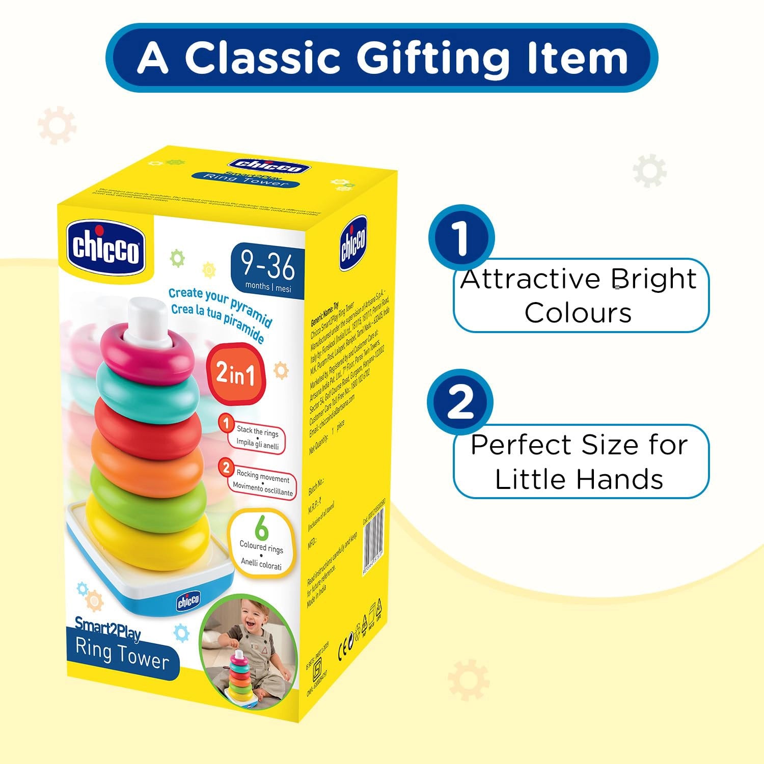 Ring Tower Smart2Play Toy