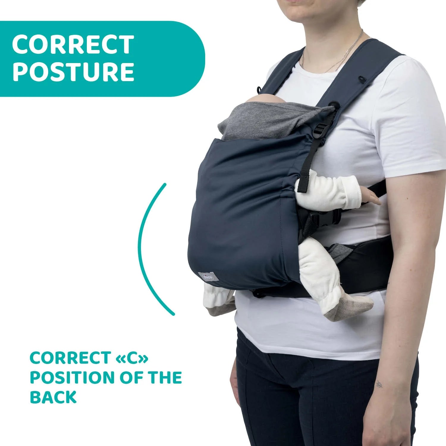 Skin Fit Baby Carrier Blue Passion