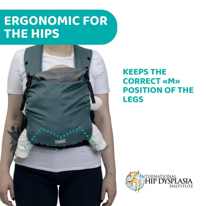 Skin Fit Baby Carrier Green Wood