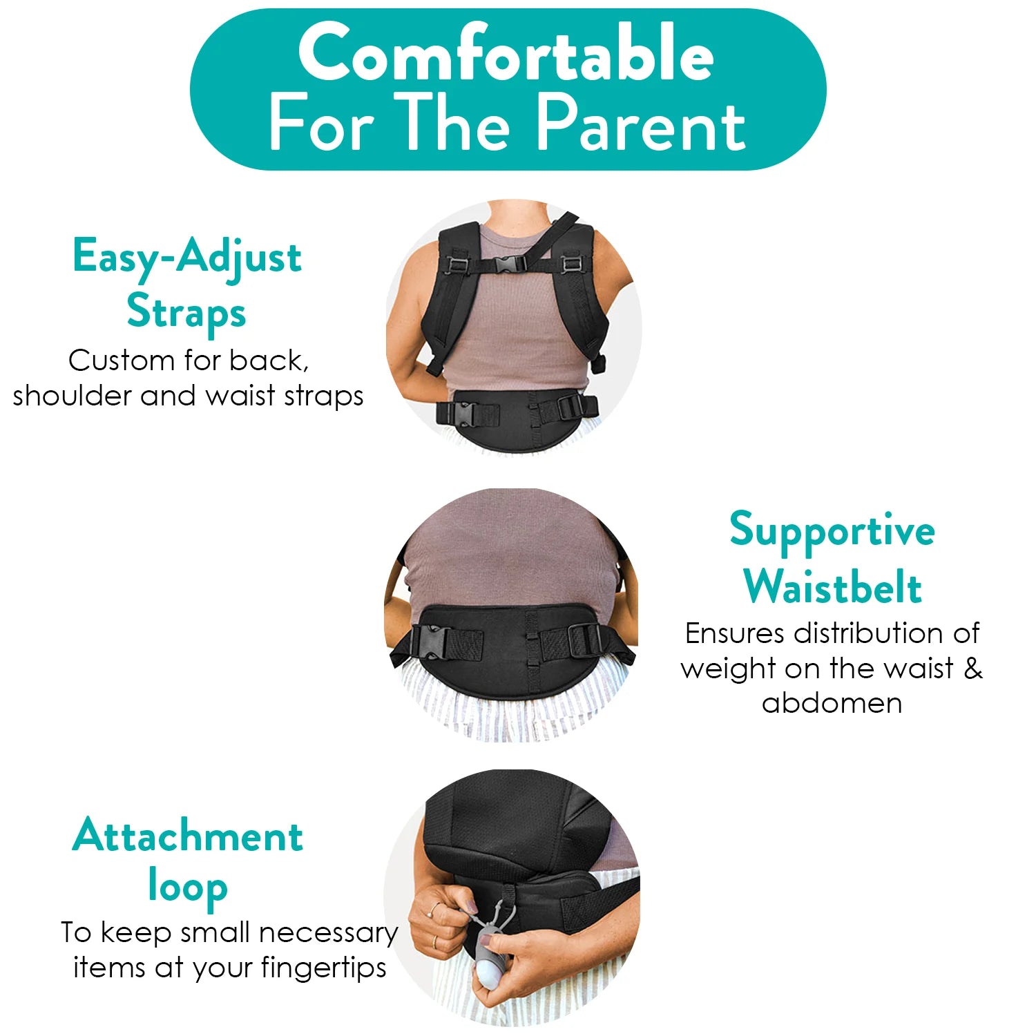 Snug Support Baby Carrier Black
