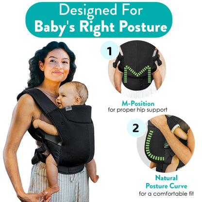 Snug Support Baby Carrier Black