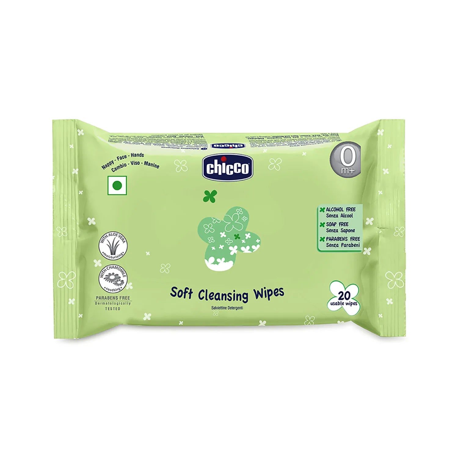 Soft Cleansing Wipes Sticker 20 Pcs