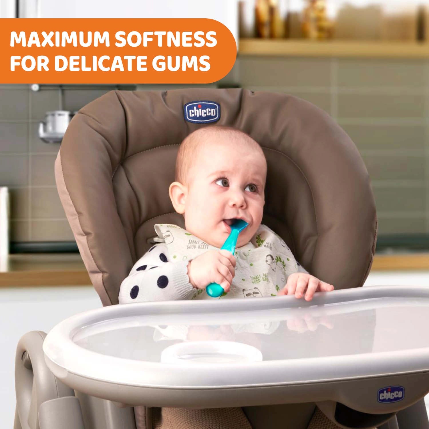 Soft Silicon Spoon Bi Pack Boy 6M+