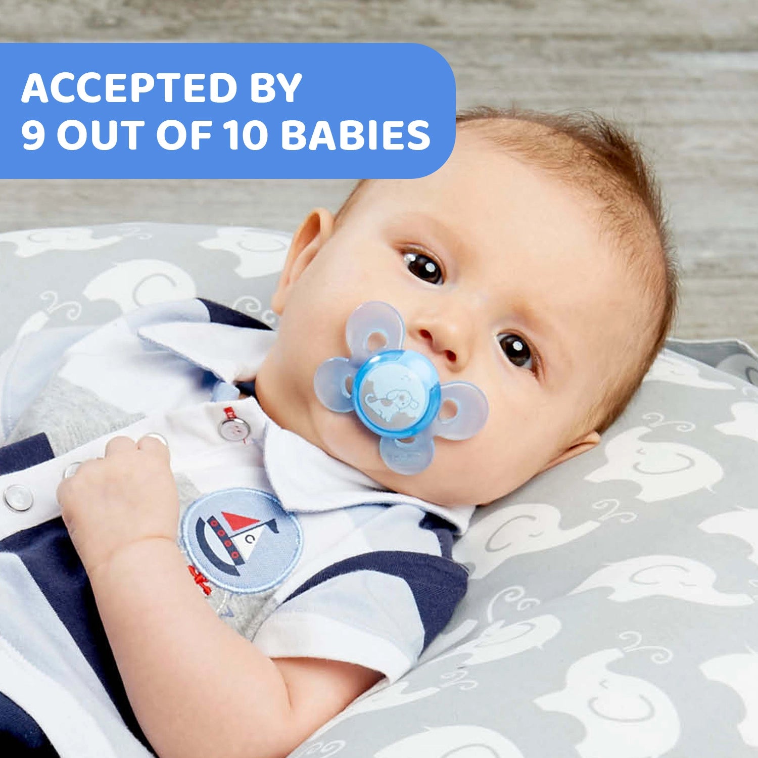 Soother Physio Comfort Blue 16 to 36M 2Pcs