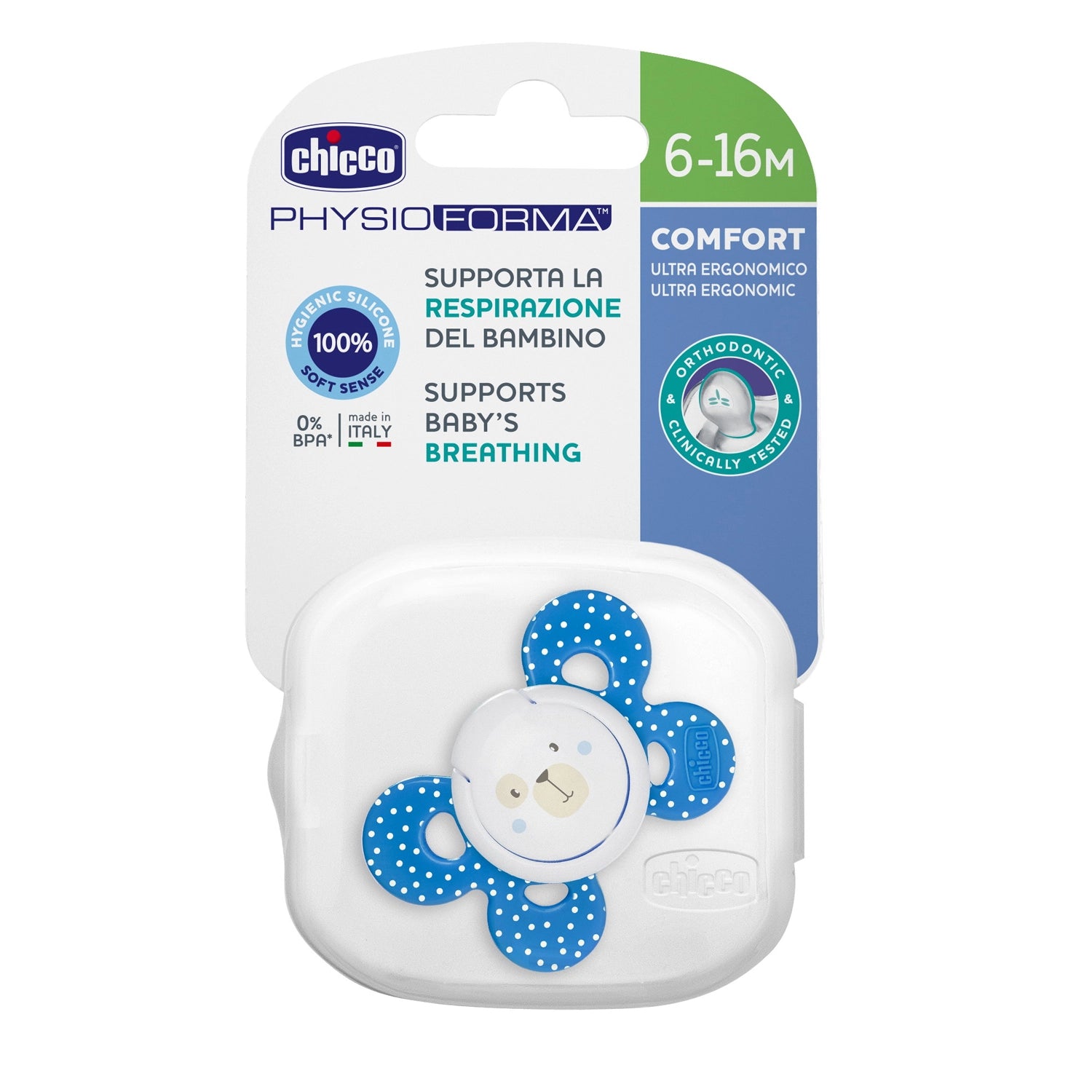 Soother Physio Comfort Blue 6 to 16M 1Pc