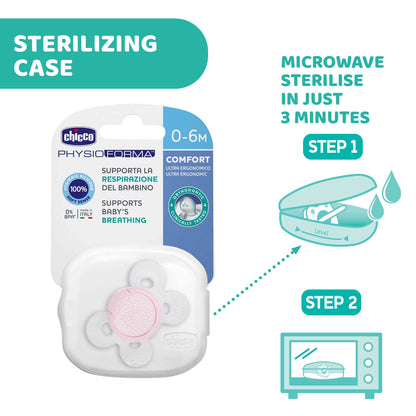 Soother Physio Comfort Pink 2 to 6M 1Pc