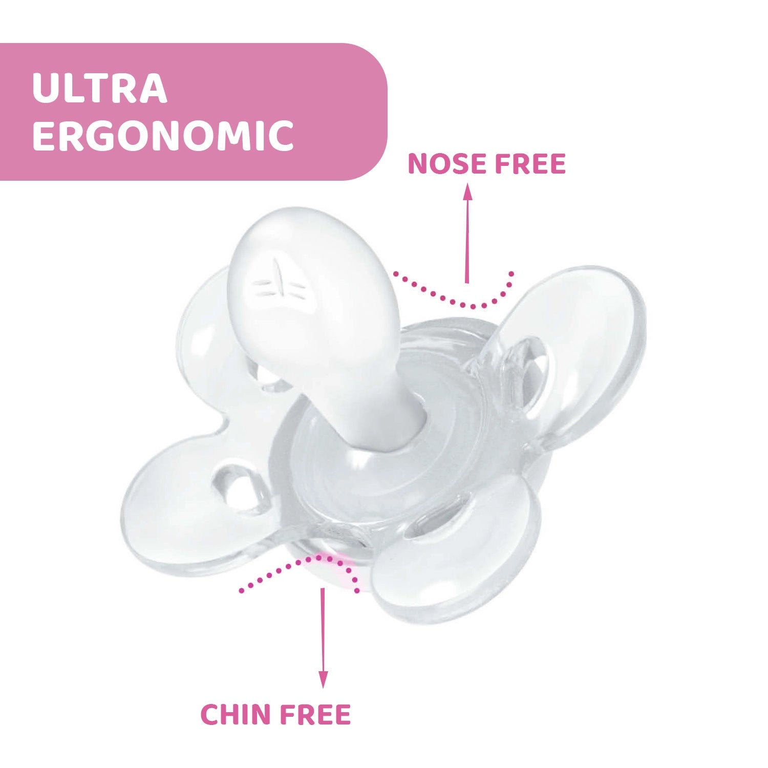 Soother Physio Comfort Pink 16 to 36M 2Pcs