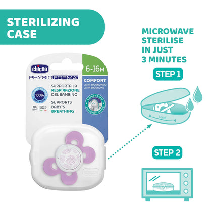 Soother Physio Comfort Pink 6 to 16M 1Pc