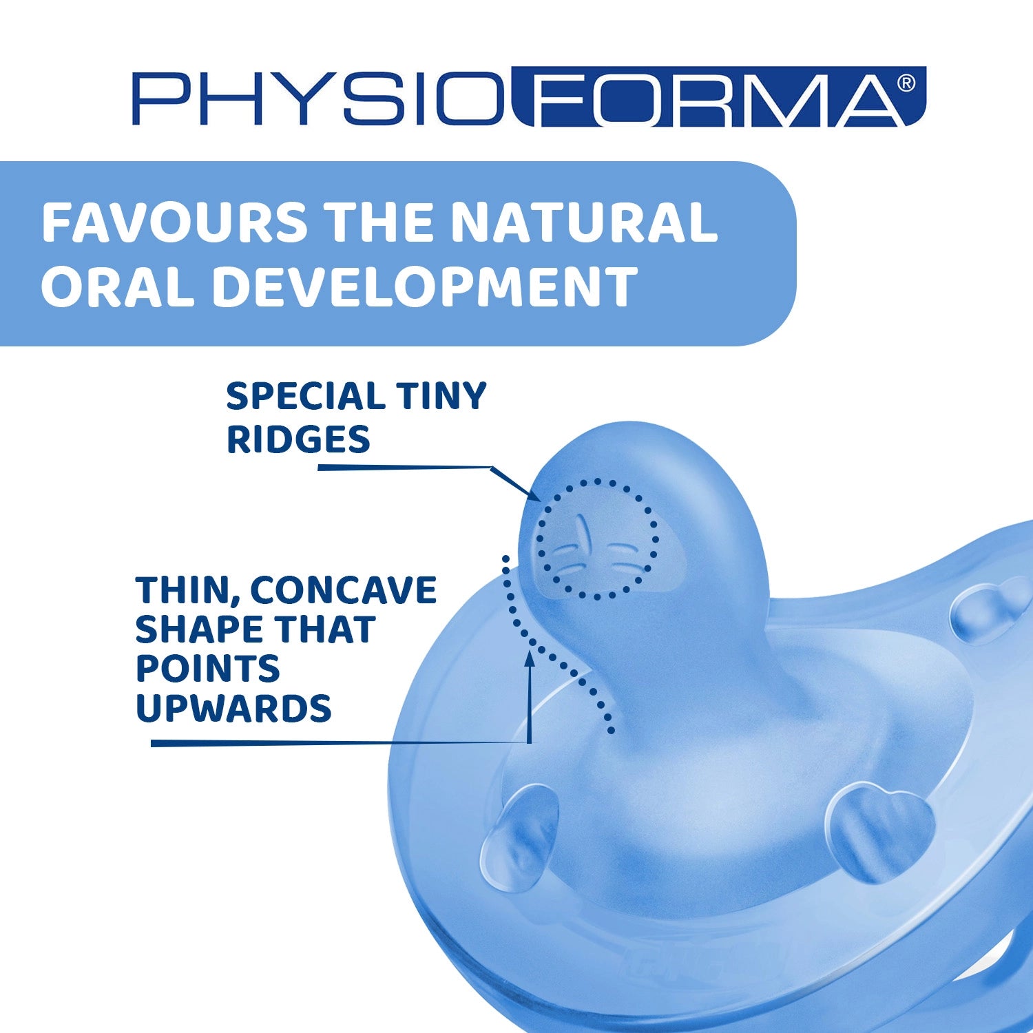 Soother Physio Soft Blue 16 to36M 1Pc