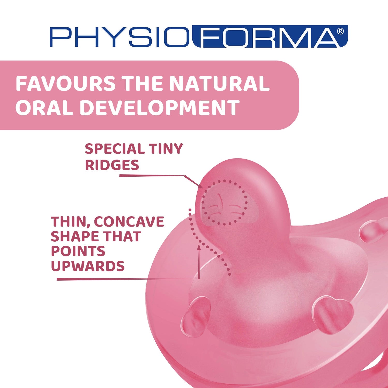 Soother Physio Soft Pink 16 to36M 1Pc