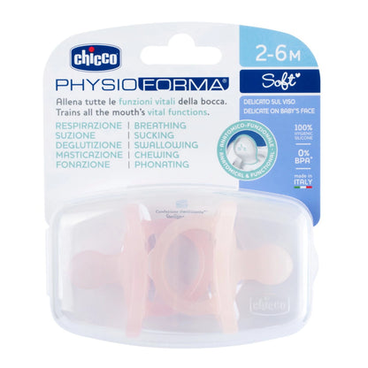 Soother Physio Soft Pink 2 to 6M 2Pcs