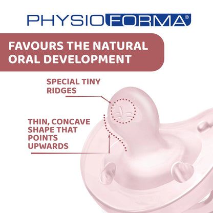 Soother Physio Soft Pink 2 to 6M 2Pcs