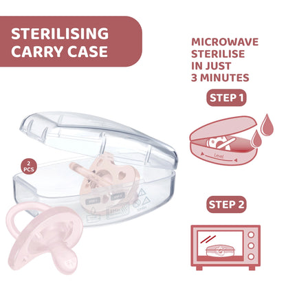 Soother Physio Soft Pink 2 to 6M 2Pcs