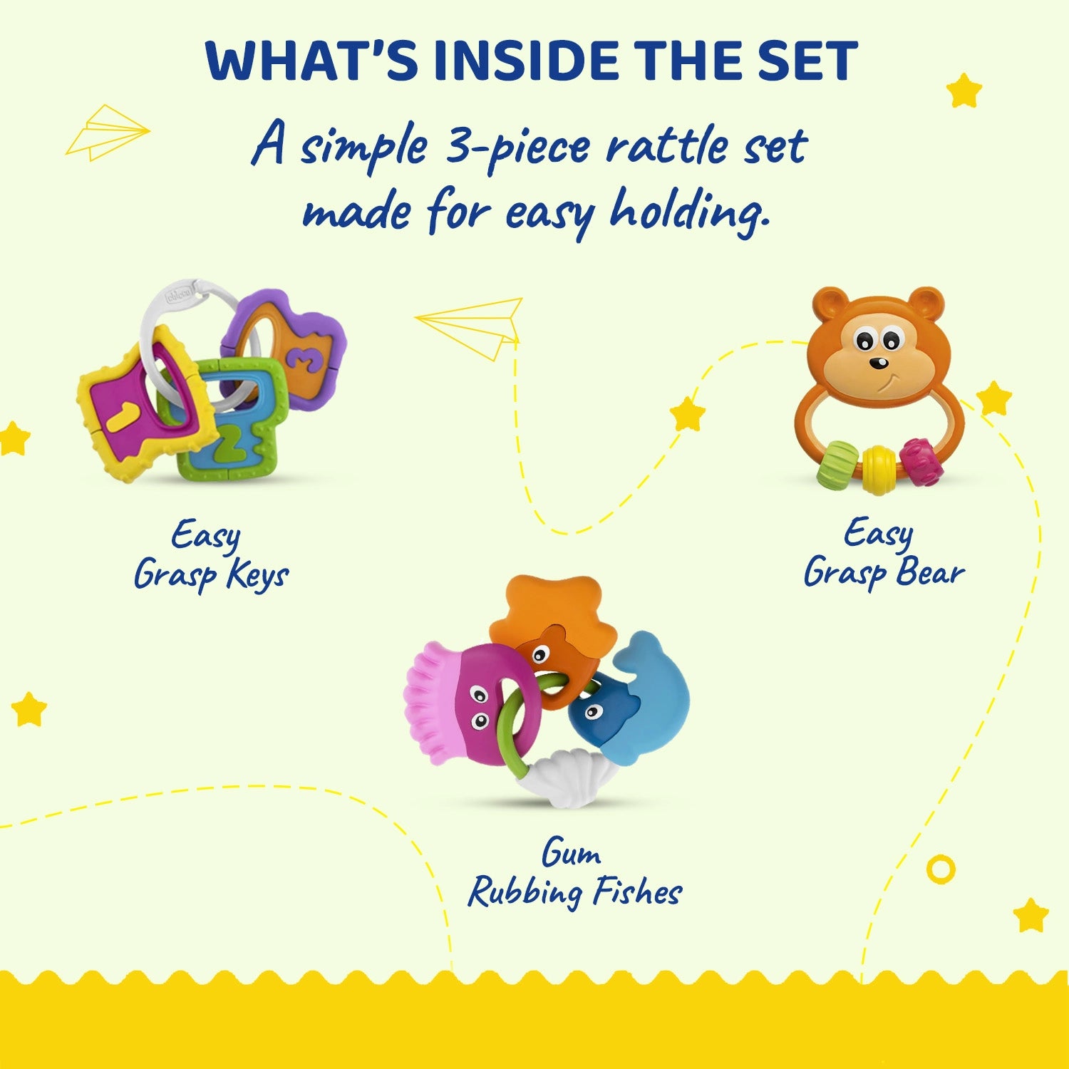Start Up Play Rattle Gift Set 3 Pcs