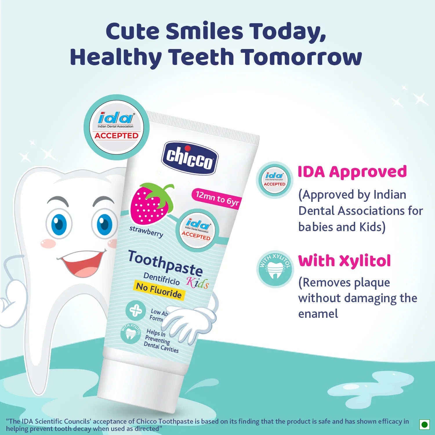 Strawberry Toothpaste 12M to 6Y 50 g