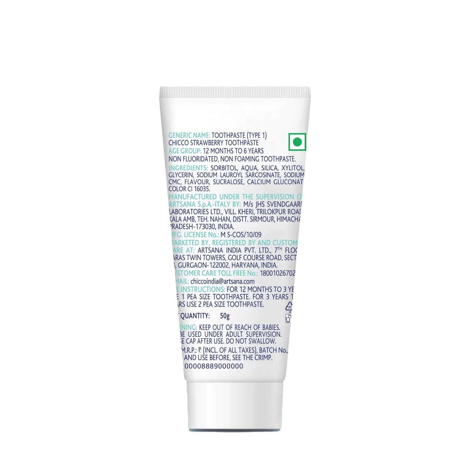 Strawberry Toothpaste 12M to 6Y 50 g