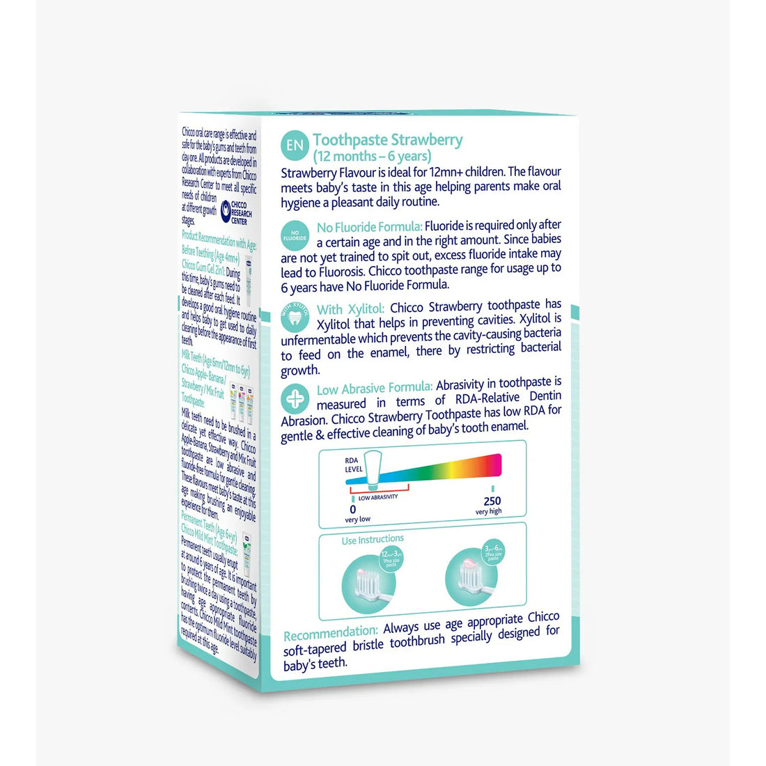 Strawberry Toothpaste 12M to 6Y 50 g Pack of 2