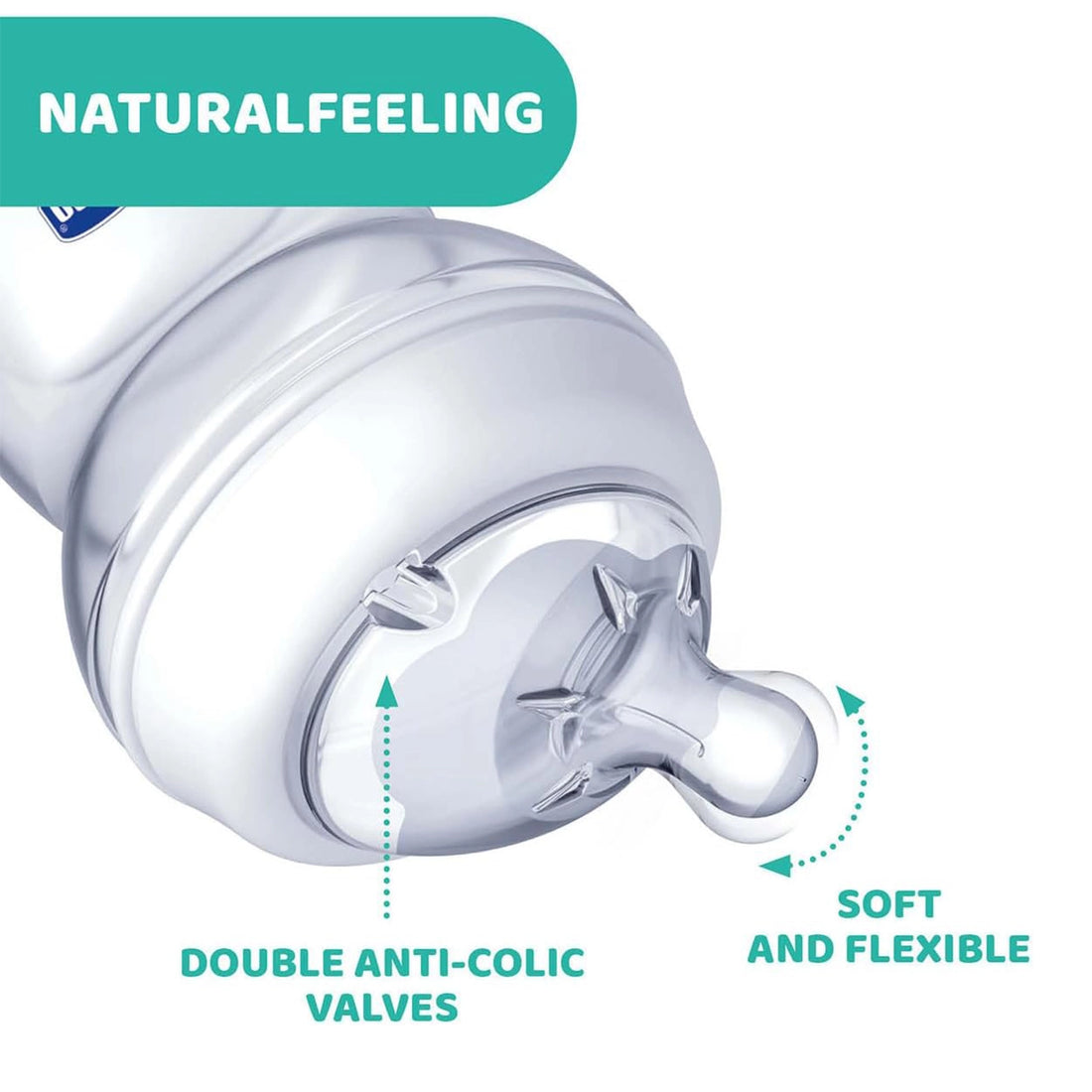 Teat Natural Feeling 2M+ Medium Flow 1 Pc