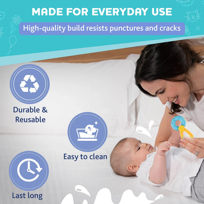 Teether Refreshing Ring Handle Blue 4M+ 1Pc