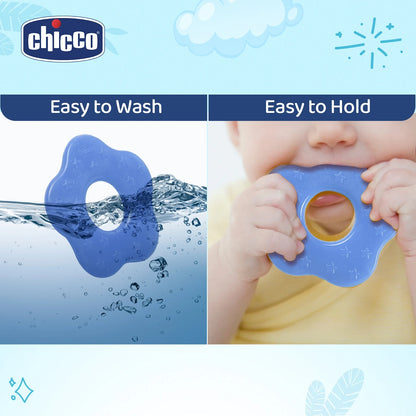 Teether Supersoft Star 2M+ 2Pc Blue &amp; Yellow