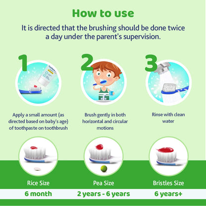 Toothbrush Green 3Y to 8Y