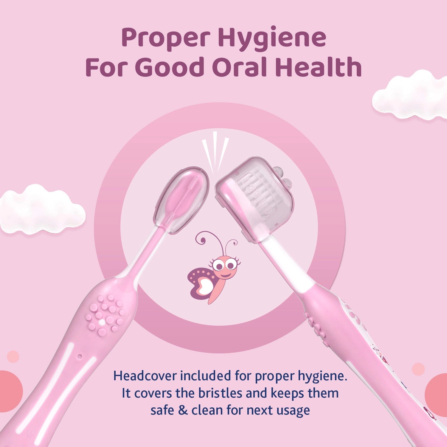 Toothbrush Pink 6M to 36M