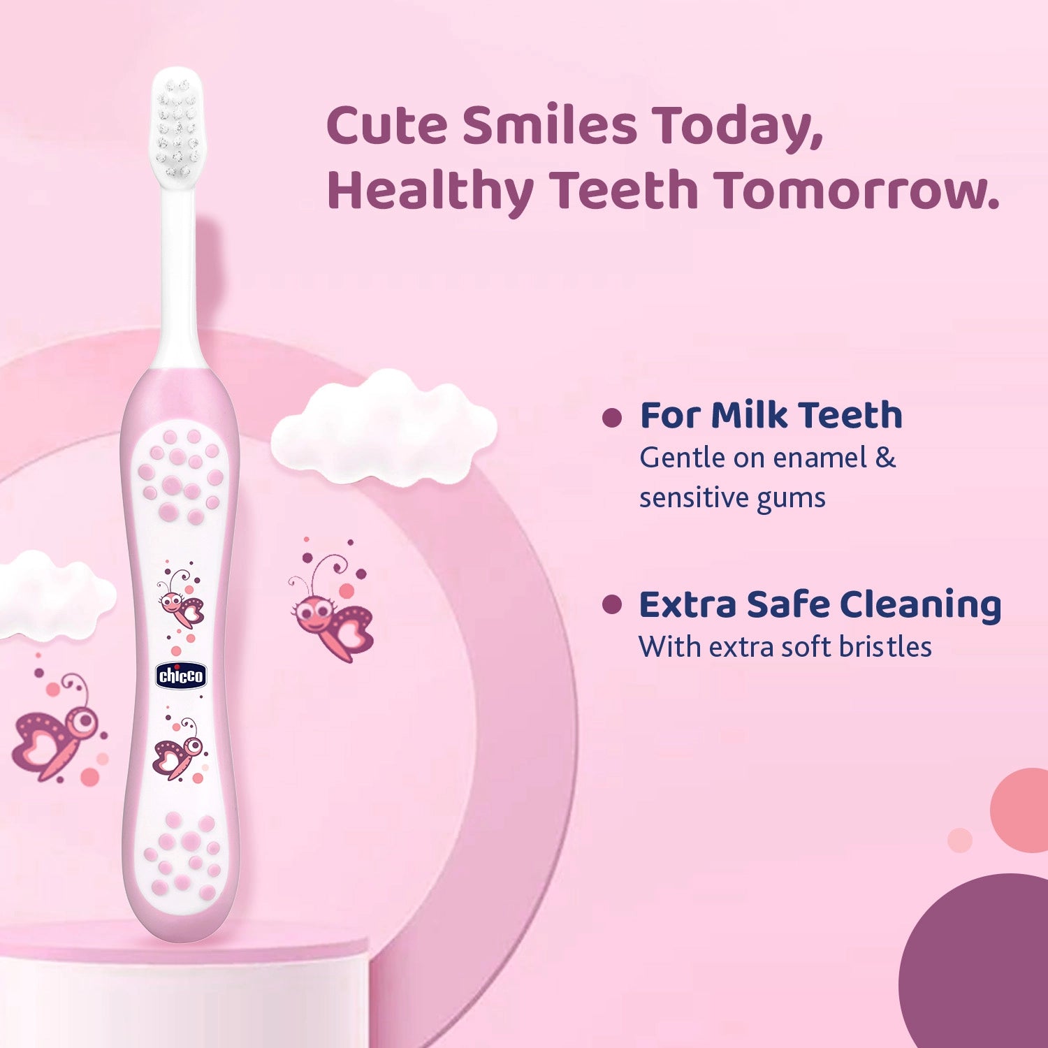 Toothbrush Pink 6M to 36M