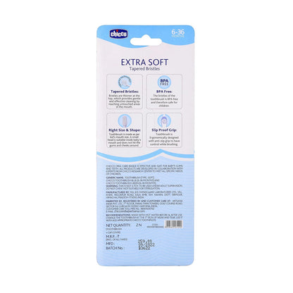 Toothbrush Set 6M to 36M Blue &amp; Green Pack of 2