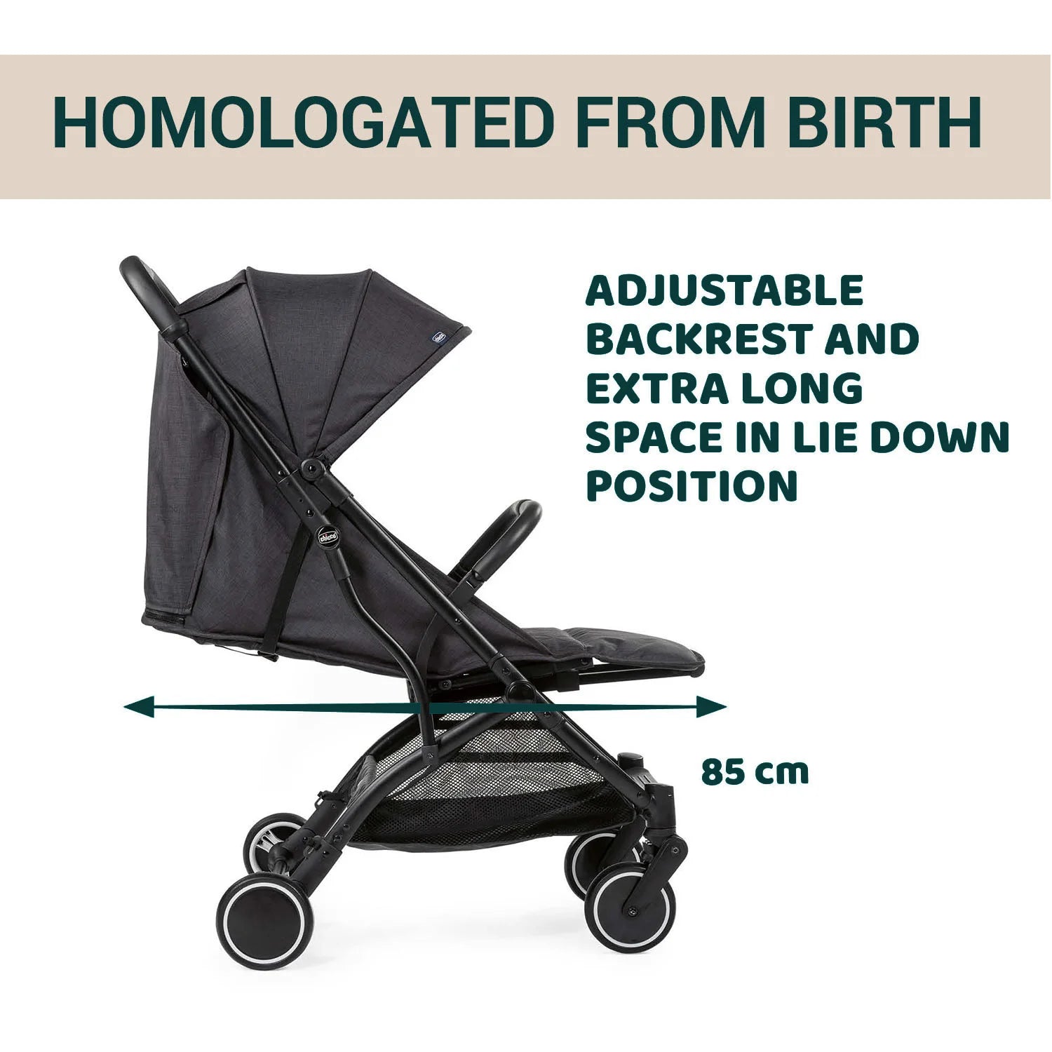 TrolleyMe Stroller Stone