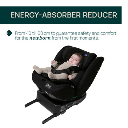 Unico Evo I Size Baby Car Seat Black