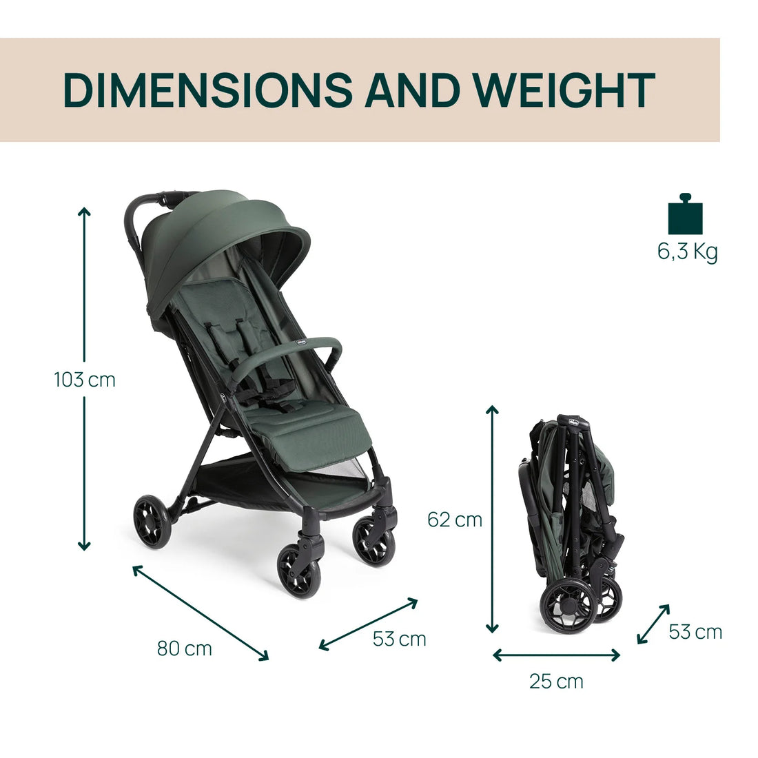 Urbino Evergreen Stroller
