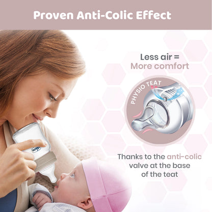 Well Being Glass Feeding Bottle 120ml  Neutral Slow Flow 0M+