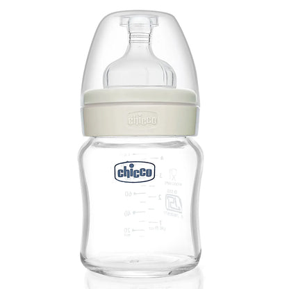 Well Being Glass Feeding Bottle 120ml Neutral Slow Flow 0M+