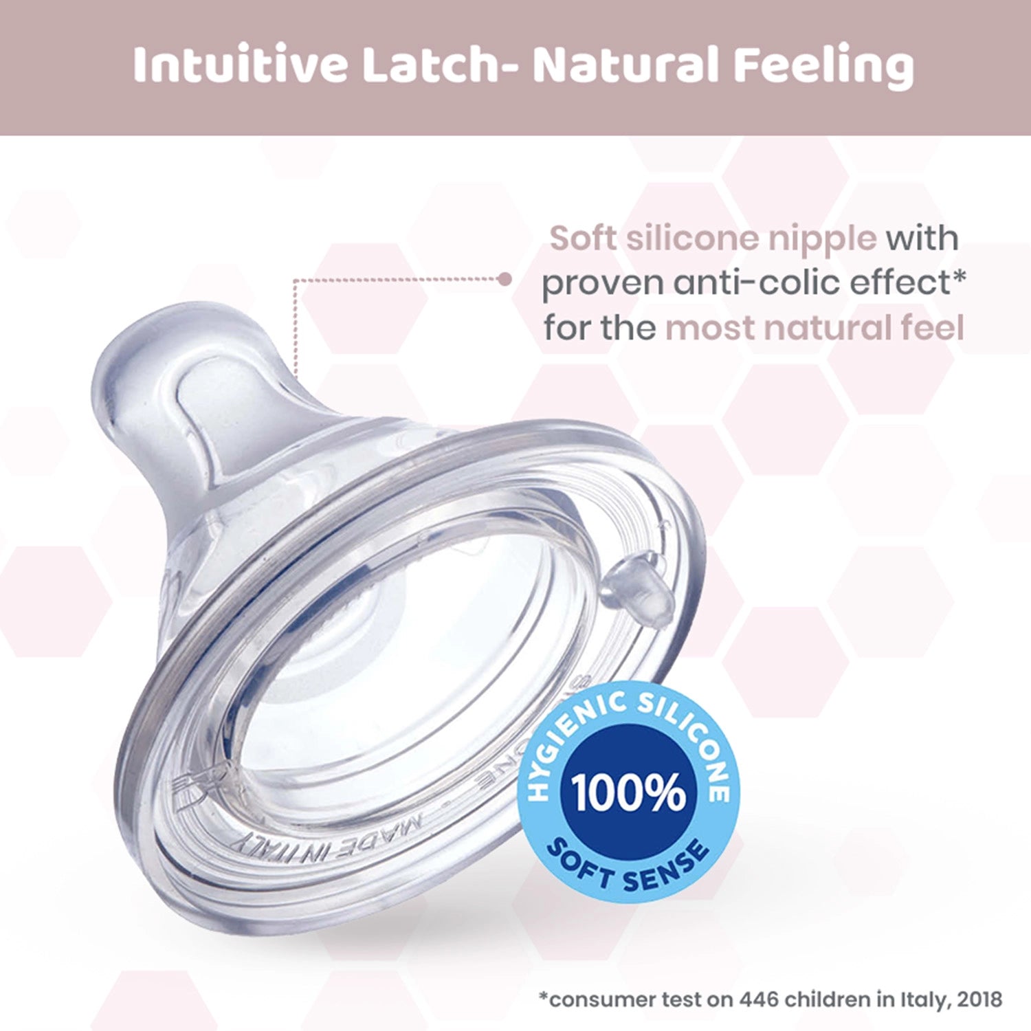 Well Being Glass Feeding Bottle 240ml Neutral Medium Flow 2M+