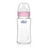 Well Being Glass Feeding Bottle 240ml Pink Medium Flow 3M+