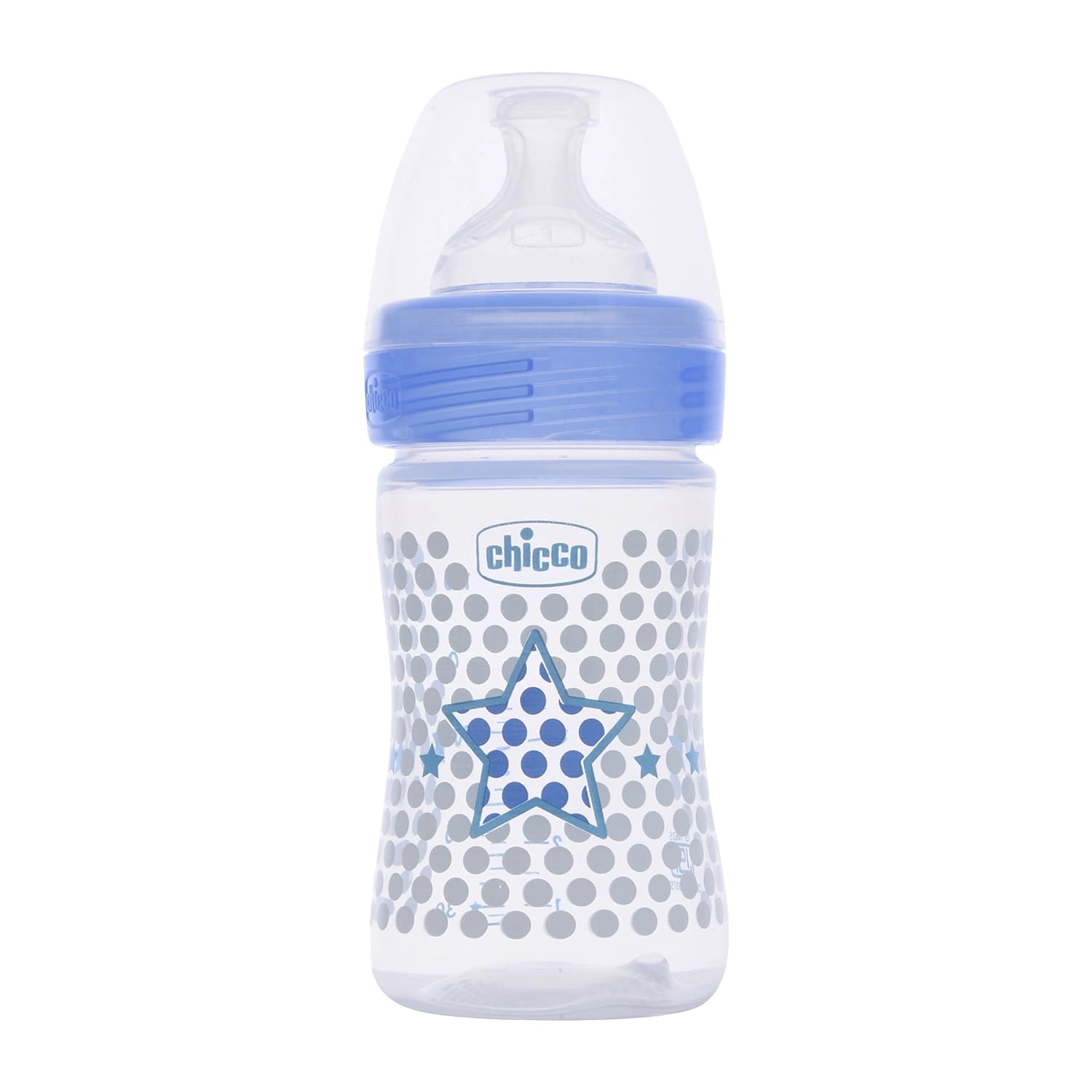 Well Being Slow Flow Baby Bottle 150ml 0M+ Blue