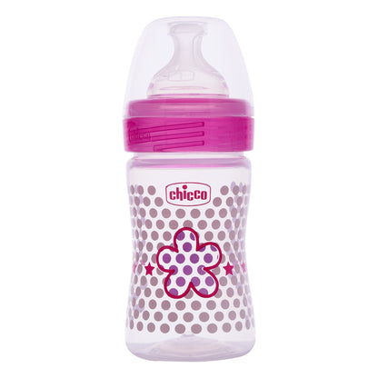Well Being Slow Flow Baby Bottle 150ml 0M+ Pink