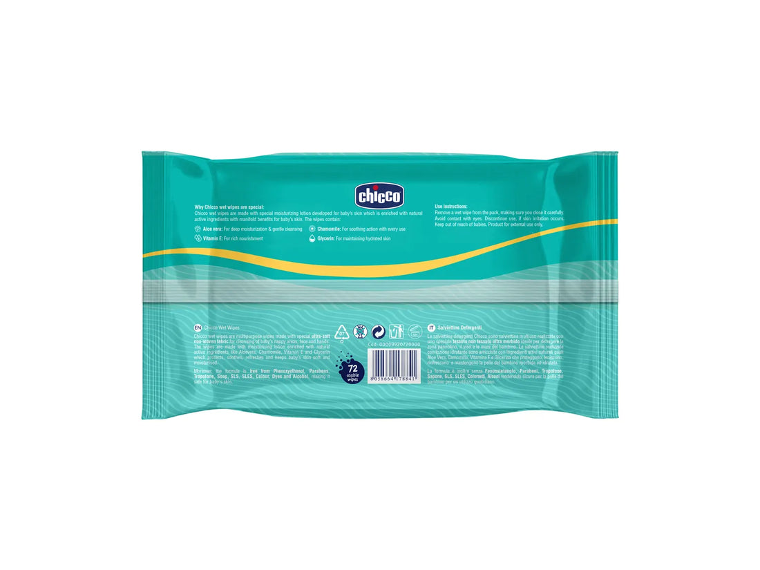 Wet Wipes Fliptop Pack of 1 72 Pcs