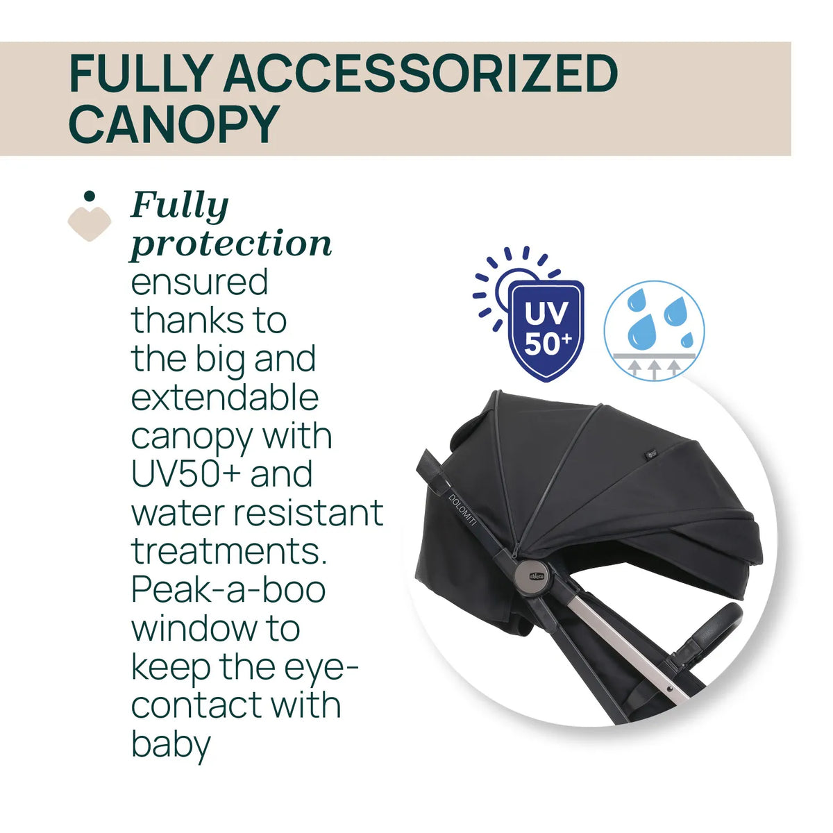 Dolomiti Charcoal Stroller