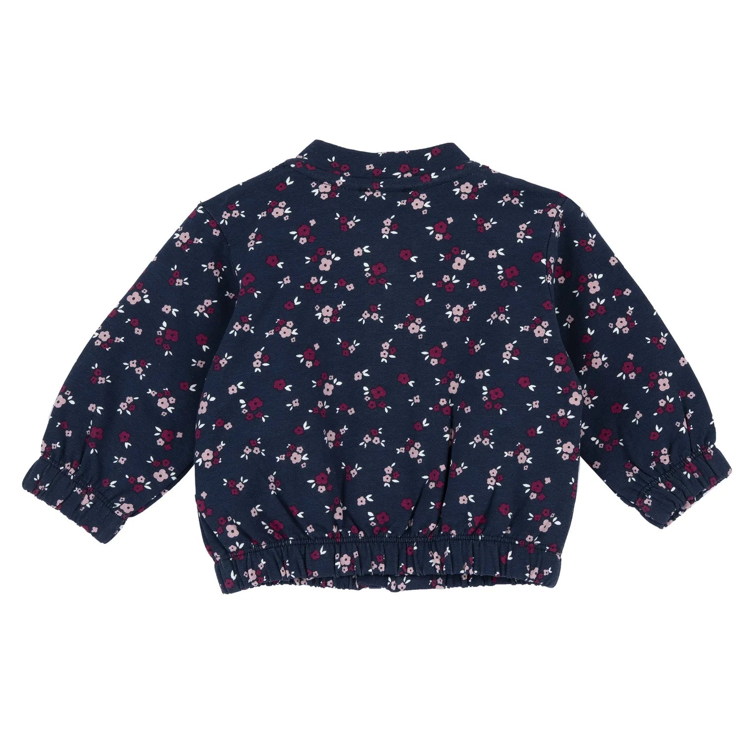 Girls Dark Blue Printed Sweatshirt