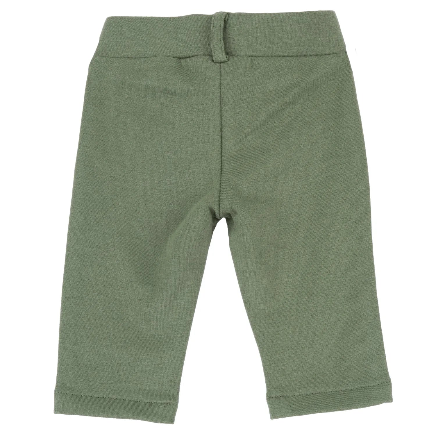 Girls Dark Green Self Design Trouser